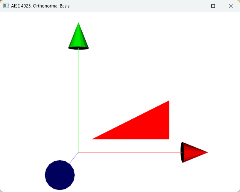 Triangle specified by 3 vertices