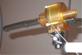 A transrectal ultrasound probe